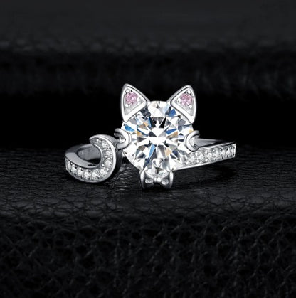 925 Sterling Cat Ring