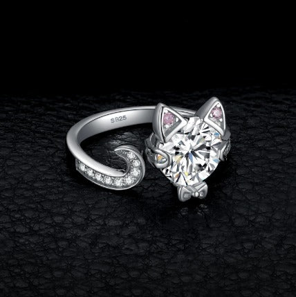 925 Sterling Cat Ring